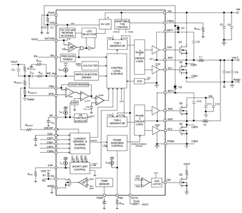 Schéma de principe - Microchip Technology Contrôleurs PWM COT avancés MIC21LV32 et MIC21LV33